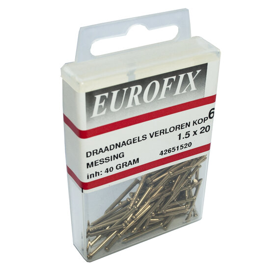 Wemekamp Eurofix Draadnagel Messing VK - Blisterverpakking