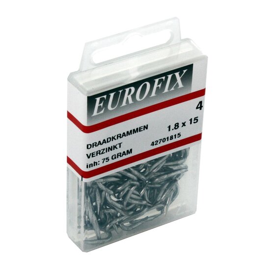 Wemekamp Eurofix Draadkram Verzinkt 1,8 x 15 mm - 75 gram