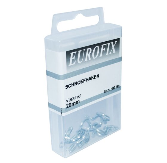 Wemekamp Eurofix blisterverpakking - Eurofix schroefhaak verzinkt