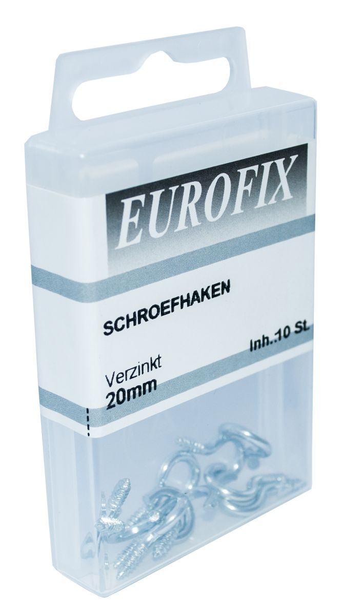 Wemekamp Eurofix Schroefhaak Verzinkt 20mm - 10 Stuks