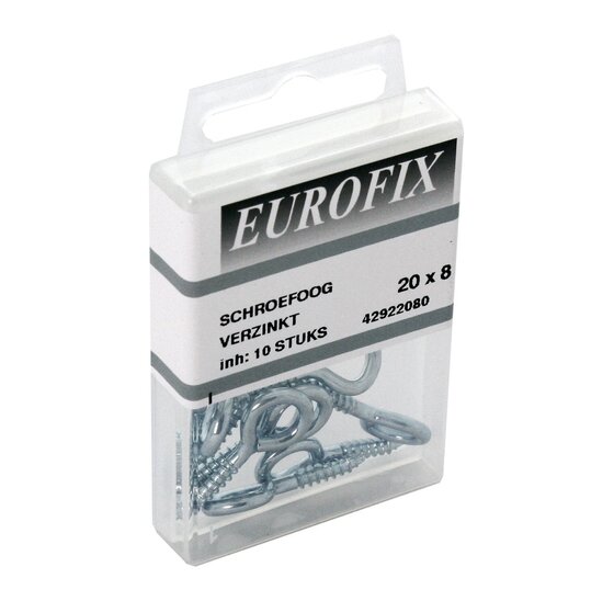 Wemekamp Eurofix Schroefoog Verzinkt - Diverse Maten