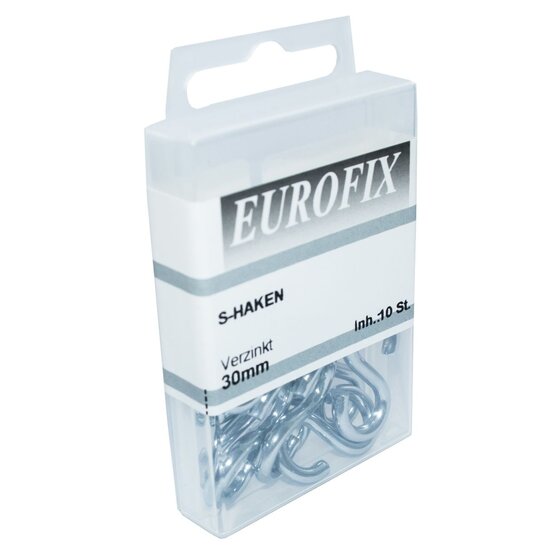 Wemekamp Eurofix S-Haak Verzinkt 30mm - 10 Stuks