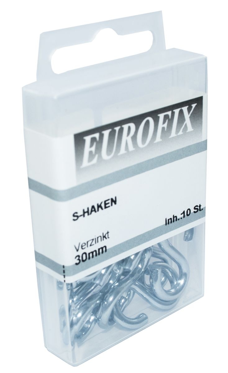Wemekamp Eurofix S-Haak Verzinkt 30mm - 10 Stuks