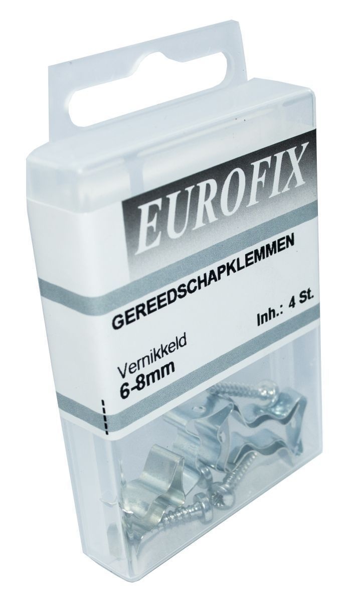 Wemekamp Eurofix gereedschapsklem 6-8mm vernikkeld (4 stuks)