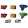 Klimstenen 6 stuks - Gekleurd