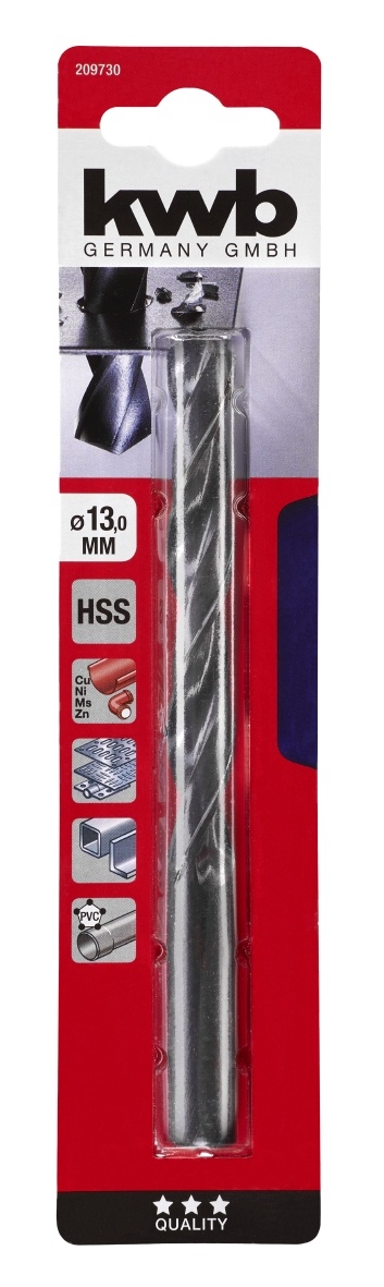 Wemekamp HSS Spiraalboor DIN 338 13.0 mm