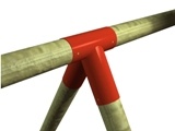 Wemekamp Hoekverbinding Schommelbalk Rond - Rood