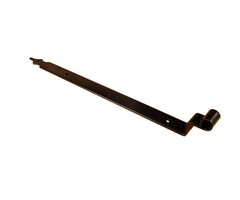 Heng Rustica met bocht zwart textuur coating - Ø 16; 1150 mm