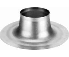 Burgerhout alu. plakplaat Ø123 mm rookgas/vent.100 mm rioolontl.110 mm