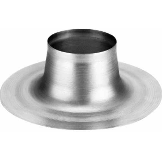 Aluminium plakplaat Ø123mm voor rookgas/ventilatie 100mm en rioolontluchting 110mm