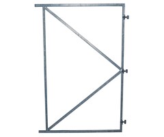 Poortframe Verzinkt 155x130 cm met 3 Verstelbare Ophangpunten