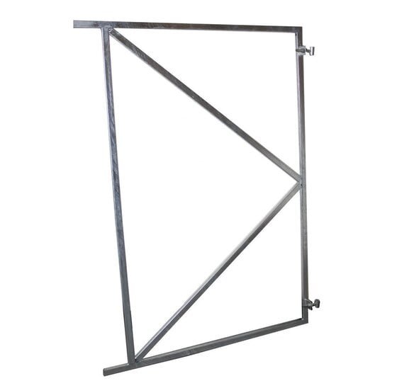 Poortframe Verzinkt 155x100 cm met Verstelbare Ophangpunten