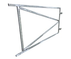 Poortframe Verzinkt 80x150 cm met Verstelbare Ophangpunten