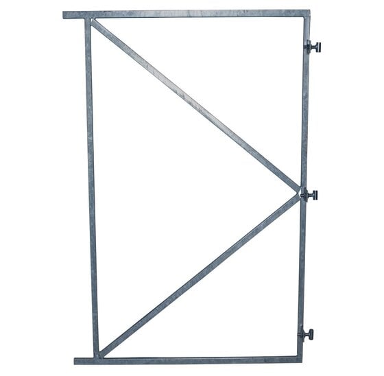 Poortframe Verzinkt 155x130 cm met 3 Verstelbare Ophangpunten