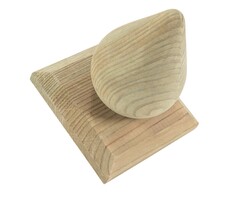 Peer 100x100mm - Houten sierelement voor paalafwerking