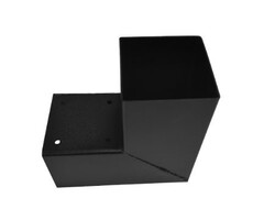 Hoekverbinder voor palen 121x121 mm zwart - 2 mm