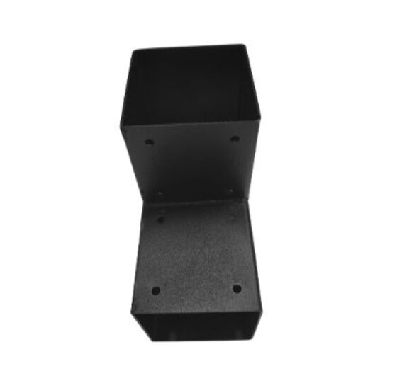 Hoekverbinder voor palen 121x121 mm zwart - 2 mm