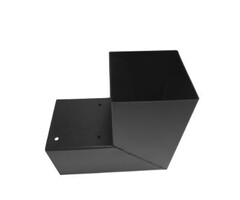Hoekverbinder voor palen 151x151 mm zwart - 2 mm