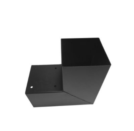 Hoekverbinder voor palen 151x151 mm zwart - 2 mm