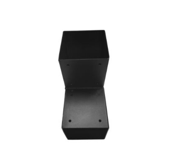 Hoekverbinder voor palen 151x151 mm zwart - 2 mm