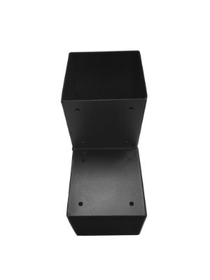Hoekverbinder voor palen 151x151 mm zwart - 2 mm