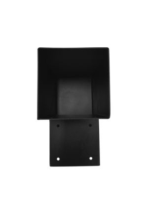 Hoekverbinder voor palen 151x151 mm zwart - 2 mm