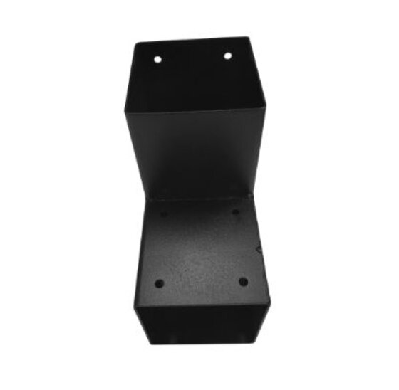 T-verbinder voor palen 121x121 mm zwart - 2 mm