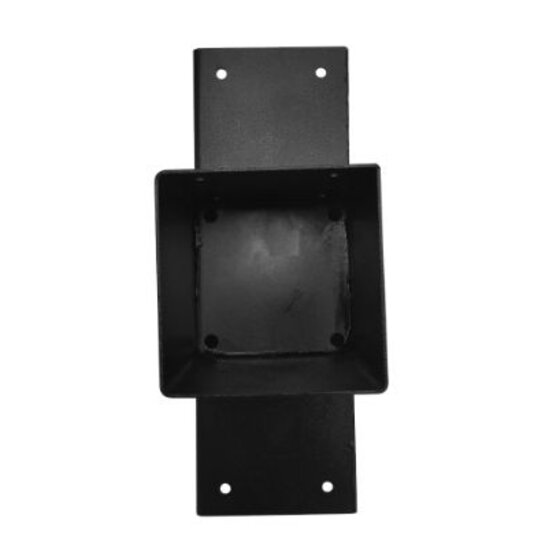 T-verbinder voor palen 121x121 mm zwart - 2 mm