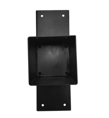 T-verbinder voor palen 121x121 mm zwart - 2 mm