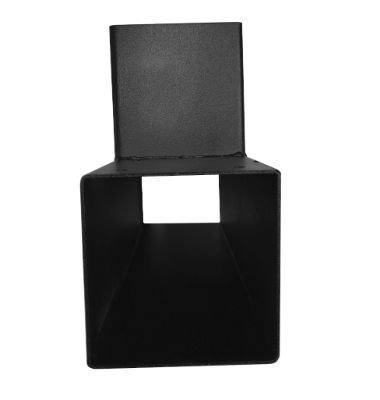 T-verbinder voor palen 121x121 mm zwart - 2 mm