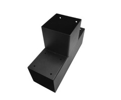 T-verbinder voor palen 151x151 mm zwart - 2 mm