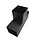 T-verbinder voor palen 151x151 mm zwart - 2 mm