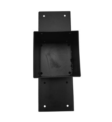 T-verbinder voor palen 151x151 mm zwart - 2 mm