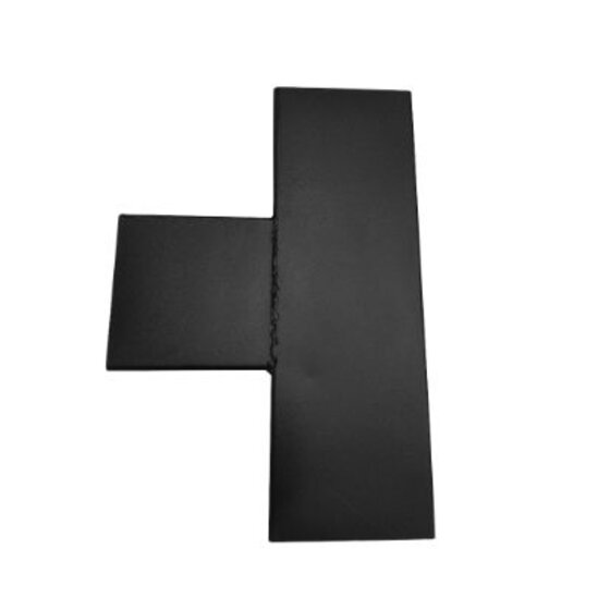 T-verbinder voor palen 151x151 mm zwart - 2 mm