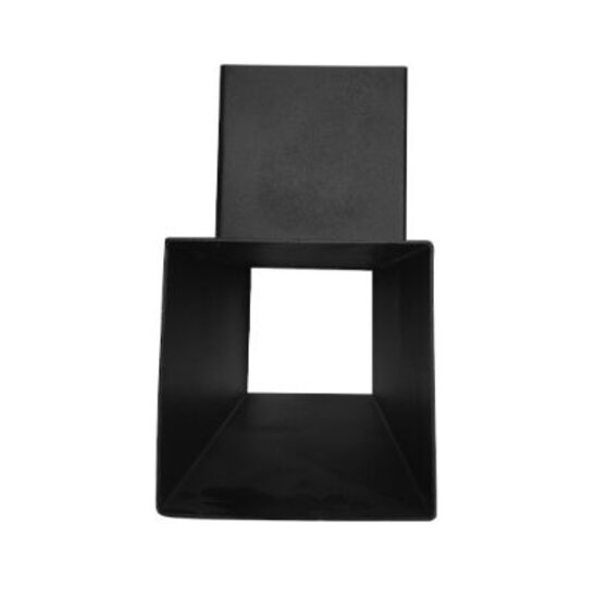 T-verbinder voor palen 151x151 mm zwart - 2 mm