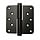 Scharnier RVS Zwart 100x100x3 mm Rechts