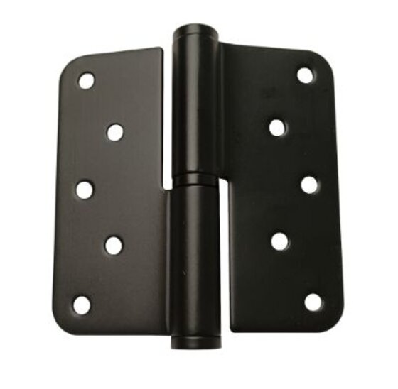 Scharnier RVS Zwart 100x100x3 mm Rechts