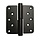 Scharnier RVS zwart 100x100x3 mm - links