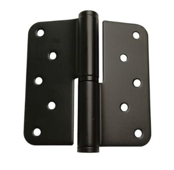 Scharnier RVS zwart 100x100x3 mm - links