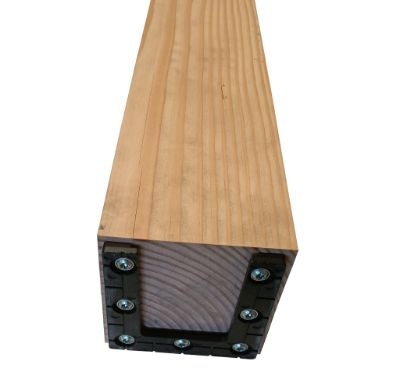 Cobblit koppelstuk 130x130 mm betonpoer M16 met set
