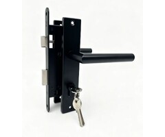 Slotenset Tuindeur RVS Zwart PC72 met Cilinder 40/40