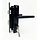 Slotenset Tuindeur RVS Zwart PC72 met Cilinder 40/40