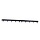 Kantopsluiting Zwart 106x16 cm - 1,5 mm Omgeplooide Rand