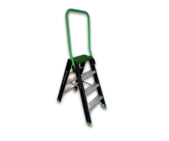 RIX RIX Professional Stair Dubbele Trap 2x4  treden met Inklapbare Beugel
