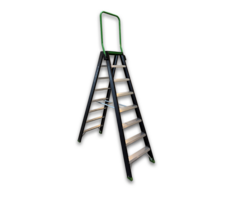 RIX RIX Professional Stair Dubbele Trap 2x8 met Inklapbare Beugel