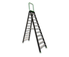 RIX RIX Professional Stair Dubbele Trap 2x12 met Inklapbare Beugel