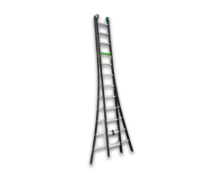 RIX RIX Professional Reformladder 2x12 met Toprollen
