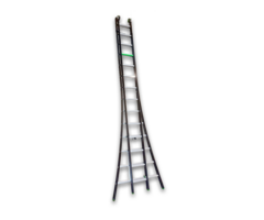 RIX RIX Reformladder 2x14 met Toprollen - 7,95m Werkhoogte