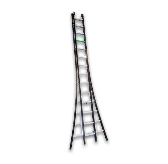 RIX RIX Reformladder 2x14 met Toprollen - 7,95m Werkhoogte