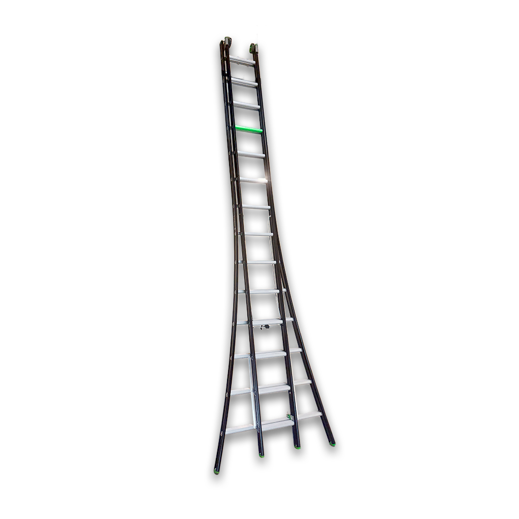 RIX RIX Reformladder 2x14 met Toprollen - 7,95m Werkhoogte